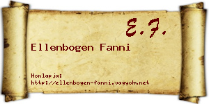 Ellenbogen Fanni névjegykártya